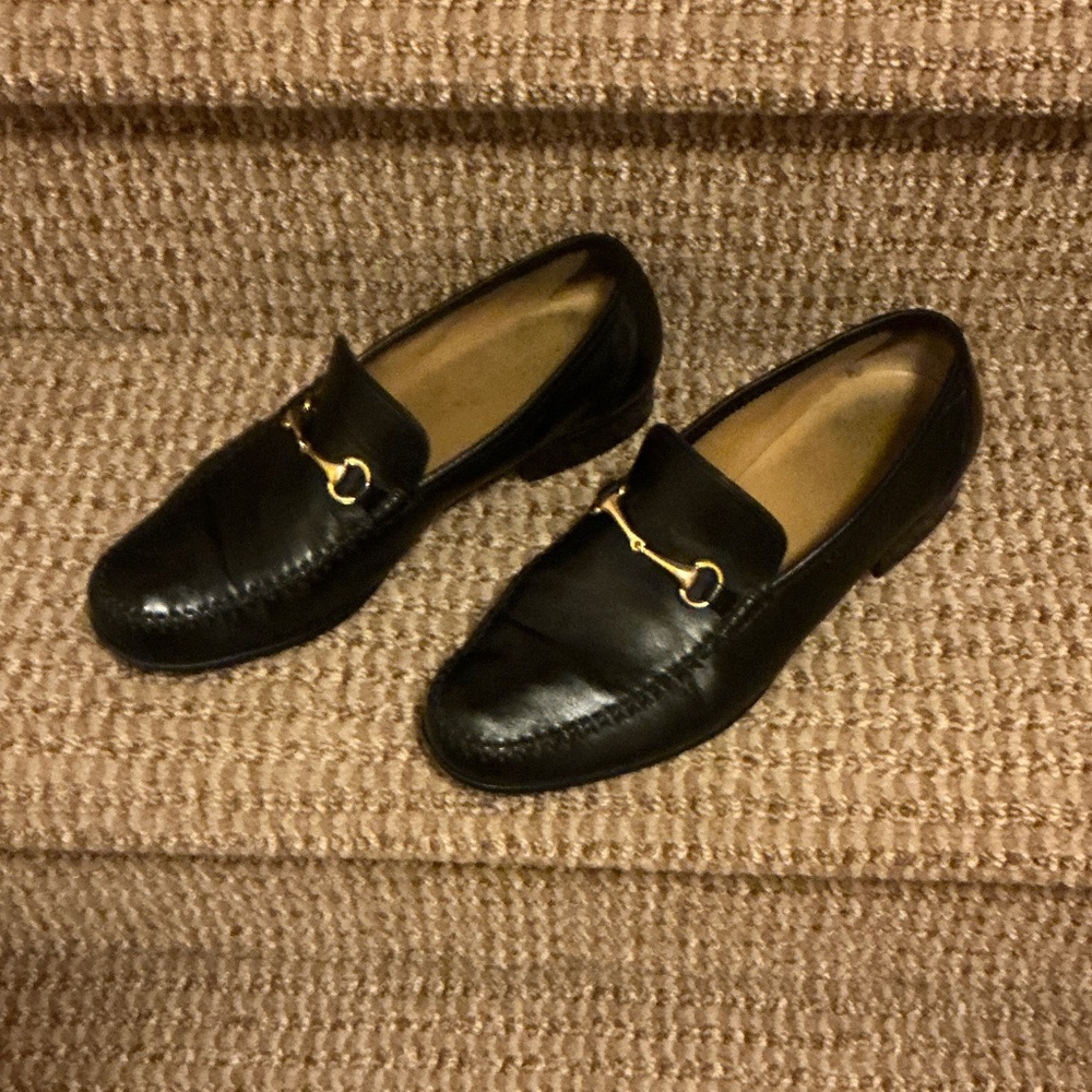 Classic Black Leather Loafers